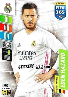 Sticker Eden Hazard - FIFA 365: 2021-2022. Adrenalyn XL n. 90 - Panini