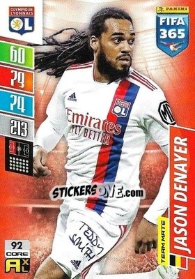 Sticker Jason Denayer - FIFA 365: 2021-2022. Adrenalyn XL n. 92 - Panini
