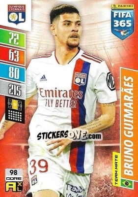 Sticker Bruno Guimaraes - FIFA 365: 2021-2022. Adrenalyn XL n. 98 - Panini