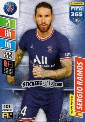 Sticker Sergio Ramos - FIFA 365: 2021-2022. Adrenalyn XL n. 101 - Panini