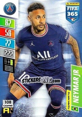 Sticker Neymar Jr - FIFA 365: 2021-2022. Adrenalyn XL n. 108 - Panini