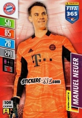 Sticker Manuel Neuer - FIFA 365: 2021-2022. Adrenalyn XL n. 109 - Panini