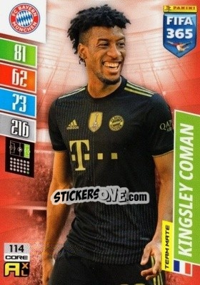 Sticker Kingsley Coman - FIFA 365: 2021-2022. Adrenalyn XL n. 114 - Panini