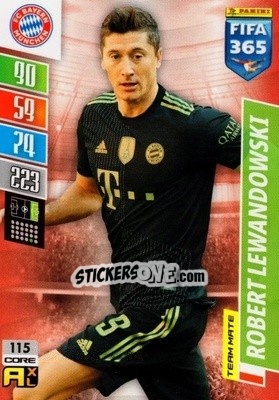 Sticker Robert Lewandowski - FIFA 365: 2021-2022. Adrenalyn XL n. 115 - Panini