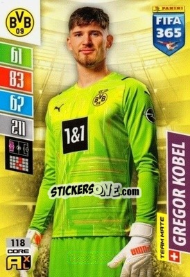 Sticker Gregor Kobel - FIFA 365: 2021-2022. Adrenalyn XL n. 118 - Panini