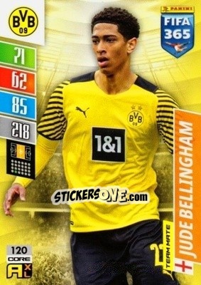 Sticker Jude Bellingham - FIFA 365: 2021-2022. Adrenalyn XL n. 120 - Panini