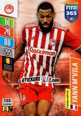 Figurina Yann M'Vila - FIFA 365: 2021-2022. Adrenalyn XL - Panini