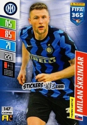 Cromo Milan Škriniar - FIFA 365: 2021-2022. Adrenalyn XL - Panini