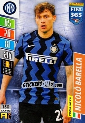 Sticker Nicolò Barella - FIFA 365: 2021-2022. Adrenalyn XL n. 150 - Panini