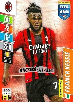 Sticker Franck Kessié - FIFA 365: 2021-2022. Adrenalyn XL n. 166 - Panini