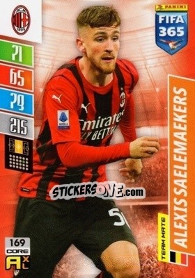 Sticker Alexis Saelemaekers - FIFA 365: 2021-2022. Adrenalyn XL n. 169 - Panini