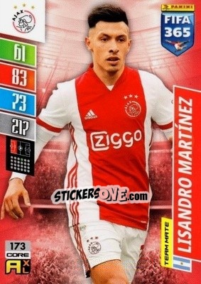 Sticker Lisandro Martínez - FIFA 365: 2021-2022. Adrenalyn XL n. 173 - Panini