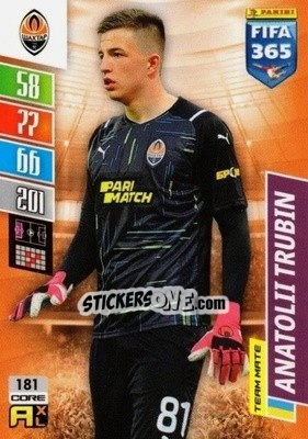 Sticker Anatoliy Trubin - FIFA 365: 2021-2022. Adrenalyn XL n. 181 - Panini