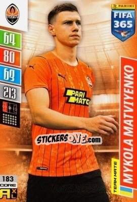 Sticker Mykola Matviyenko - FIFA 365: 2021-2022. Adrenalyn XL n. 183 - Panini