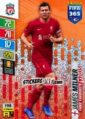 Sticker James Milner - FIFA 365: 2021-2022. Adrenalyn XL n. 198 - Panini