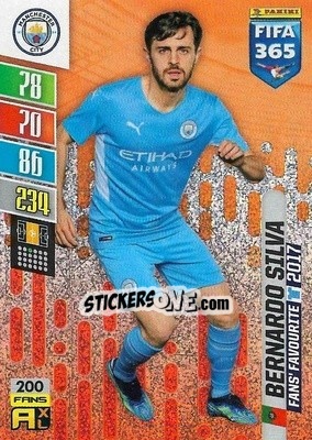 Sticker Bernardo Silva - FIFA 365: 2021-2022. Adrenalyn XL n. 200 - Panini