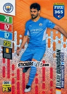 Sticker Ilkay Gündogan - FIFA 365: 2021-2022. Adrenalyn XL n. 201 - Panini