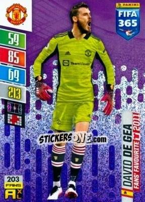 Sticker David de Gea - FIFA 365: 2021-2022. Adrenalyn XL - Panini