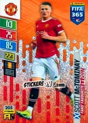 Sticker Scott McTominay - FIFA 365: 2021-2022. Adrenalyn XL - Panini