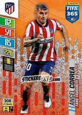 Sticker Ángel Correa - FIFA 365: 2021-2022. Adrenalyn XL n. 208 - Panini