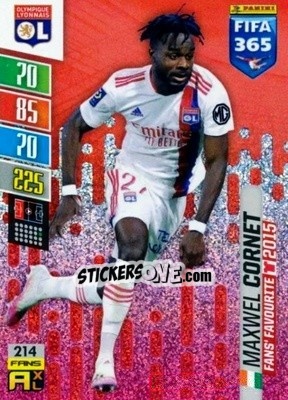 Sticker Maxwel Cornet - FIFA 365: 2021-2022. Adrenalyn XL n. 214 - Panini