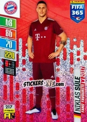 Sticker Niklas Süle - FIFA 365: 2021-2022. Adrenalyn XL n. 217 - Panini