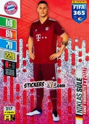 Sticker Niklas Süle - FIFA 365: 2021-2022. Adrenalyn XL - Panini