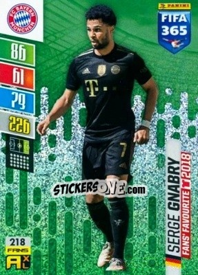 Sticker Serge Gnabry - FIFA 365: 2021-2022. Adrenalyn XL - Panini