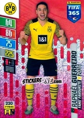 Figurina Raphael Guerreiro - FIFA 365: 2021-2022. Adrenalyn XL - Panini