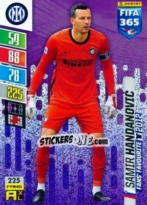 Sticker Samir Handanovic - FIFA 365: 2021-2022. Adrenalyn XL n. 225 - Panini