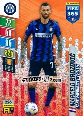 Sticker Marcelo Brozovic - FIFA 365: 2021-2022. Adrenalyn XL n. 226 - Panini