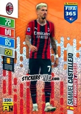 Sticker Samuel Castillejo - FIFA 365: 2021-2022. Adrenalyn XL n. 230 - Panini