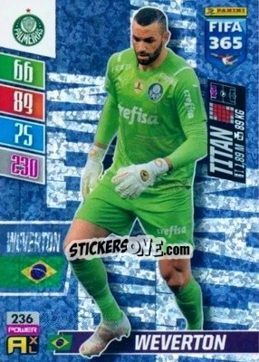 Sticker Weverton - FIFA 365: 2021-2022. Adrenalyn XL n. 236 - Panini