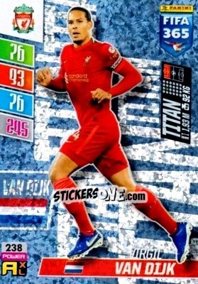 Sticker Virgil van Dijk - FIFA 365: 2021-2022. Adrenalyn XL n. 238 - Panini