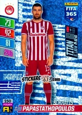 Sticker Sokratis Papastathopoulos - FIFA 365: 2021-2022. Adrenalyn XL n. 250 - Panini
