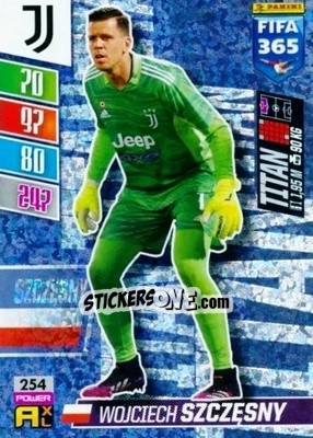 Sticker Wojciech Szczesny - FIFA 365: 2021-2022. Adrenalyn XL n. 254 - Panini