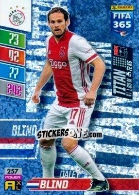 Sticker Daley Blind - FIFA 365: 2021-2022. Adrenalyn XL n. 257 - Panini