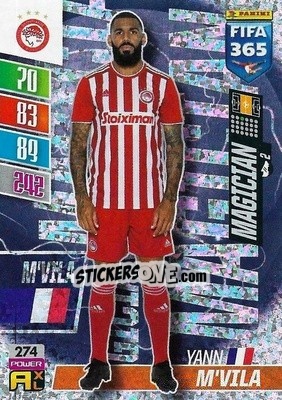 Sticker Yann M'Vila - FIFA 365: 2021-2022. Adrenalyn XL n. 274 - Panini