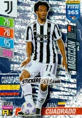 Sticker Juan Cuadrado - FIFA 365: 2021-2022. Adrenalyn XL n. 277 - Panini