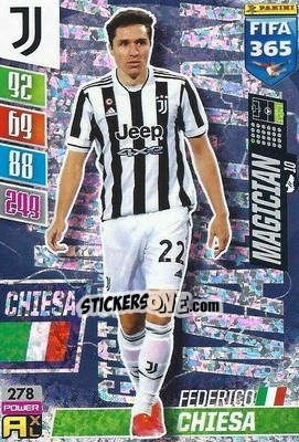 Sticker Federico Chiesa - FIFA 365: 2021-2022. Adrenalyn XL n. 278 - Panini