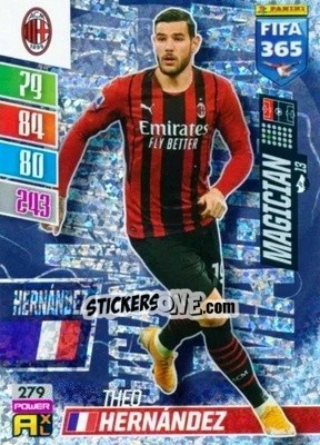 Figurina Theo Hernández - FIFA 365: 2021-2022. Adrenalyn XL - Panini