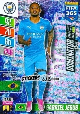 Sticker Gabriel Jesus - FIFA 365: 2021-2022. Adrenalyn XL n. 288 - Panini