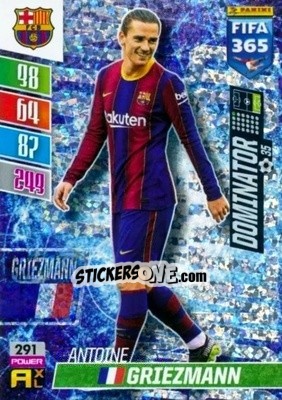 Sticker Antoine Griezmann - FIFA 365: 2021-2022. Adrenalyn XL n. 291 - Panini
