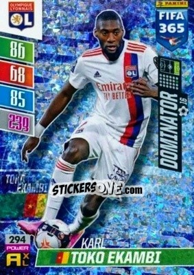 Sticker Karl Toko Ekambi - FIFA 365: 2021-2022. Adrenalyn XL n. 294 - Panini