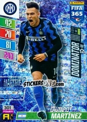 Sticker Lautaro Martínez - FIFA 365: 2021-2022. Adrenalyn XL n. 301 - Panini
