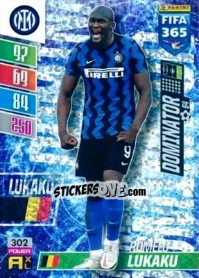 Sticker Romelu Lukaku - FIFA 365: 2021-2022. Adrenalyn XL n. 302 - Panini
