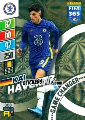 Sticker Kai Havertz - FIFA 365: 2021-2022. Adrenalyn XL n. 308 - Panini