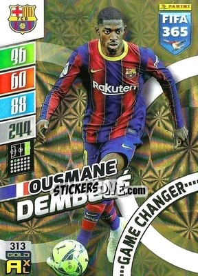 Figurina Ousmane Dembélé - FIFA 365: 2021-2022. Adrenalyn XL - Panini