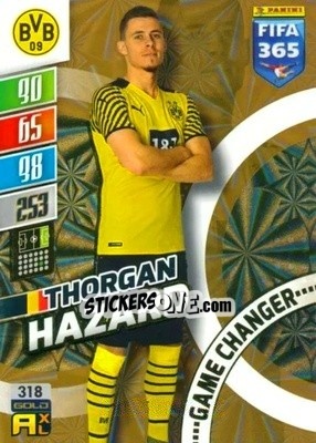 Sticker Thorgan Hazard - FIFA 365: 2021-2022. Adrenalyn XL n. 318 - Panini
