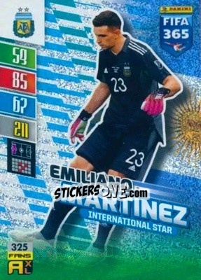 Sticker Emiliano Martínez - FIFA 365: 2021-2022. Adrenalyn XL n. 325 - Panini